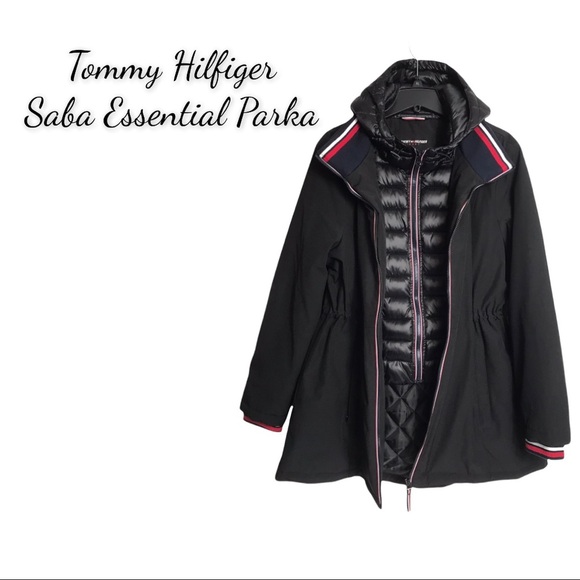 NWT Tommy Hilfiger Saba Essential Parka, Black XXL - Picture 1 of 16